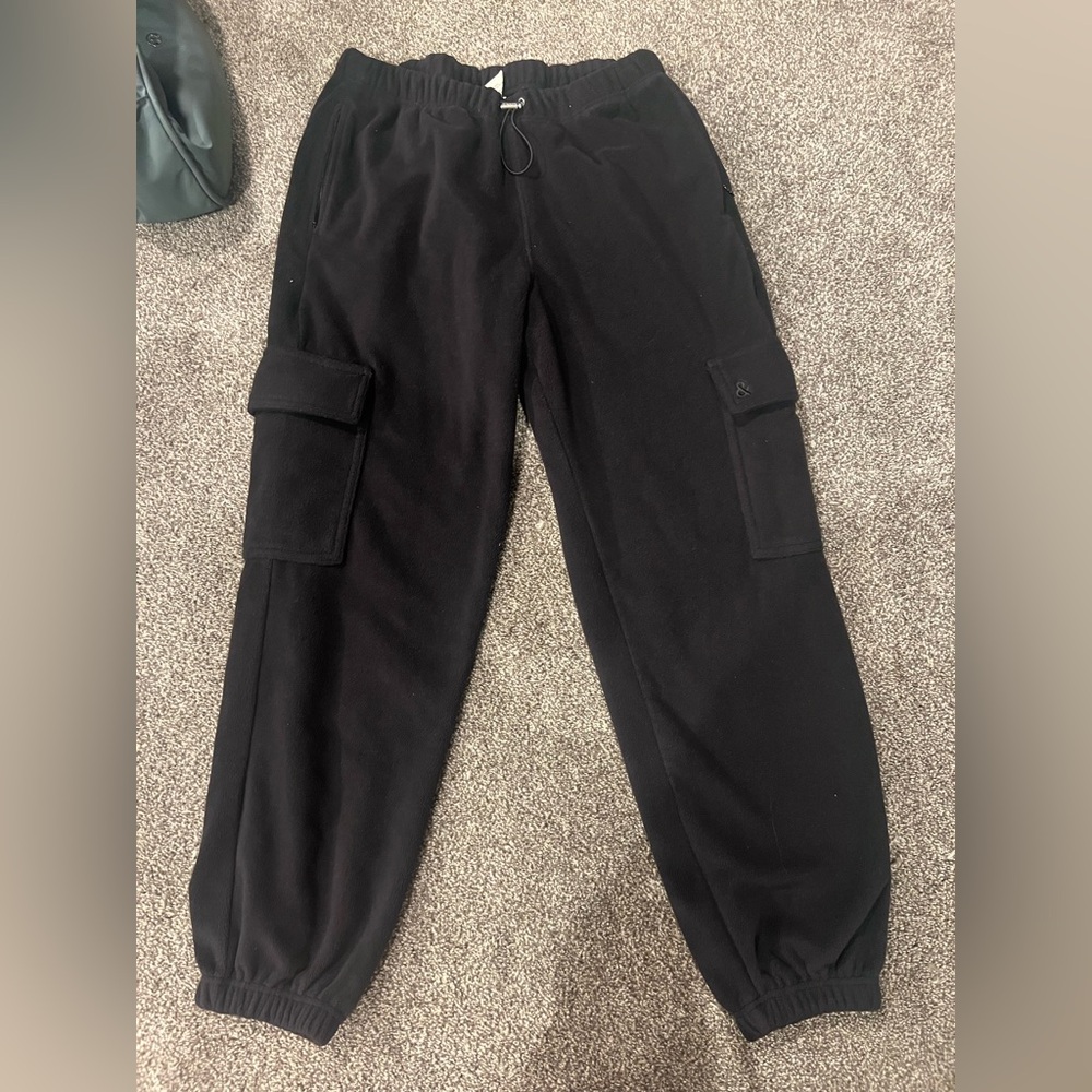 Black Cargo Joggers
